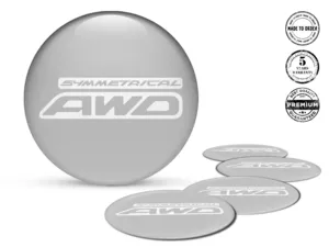 Subaru Hub Cap Sticker Style High-Quality Domed Labels